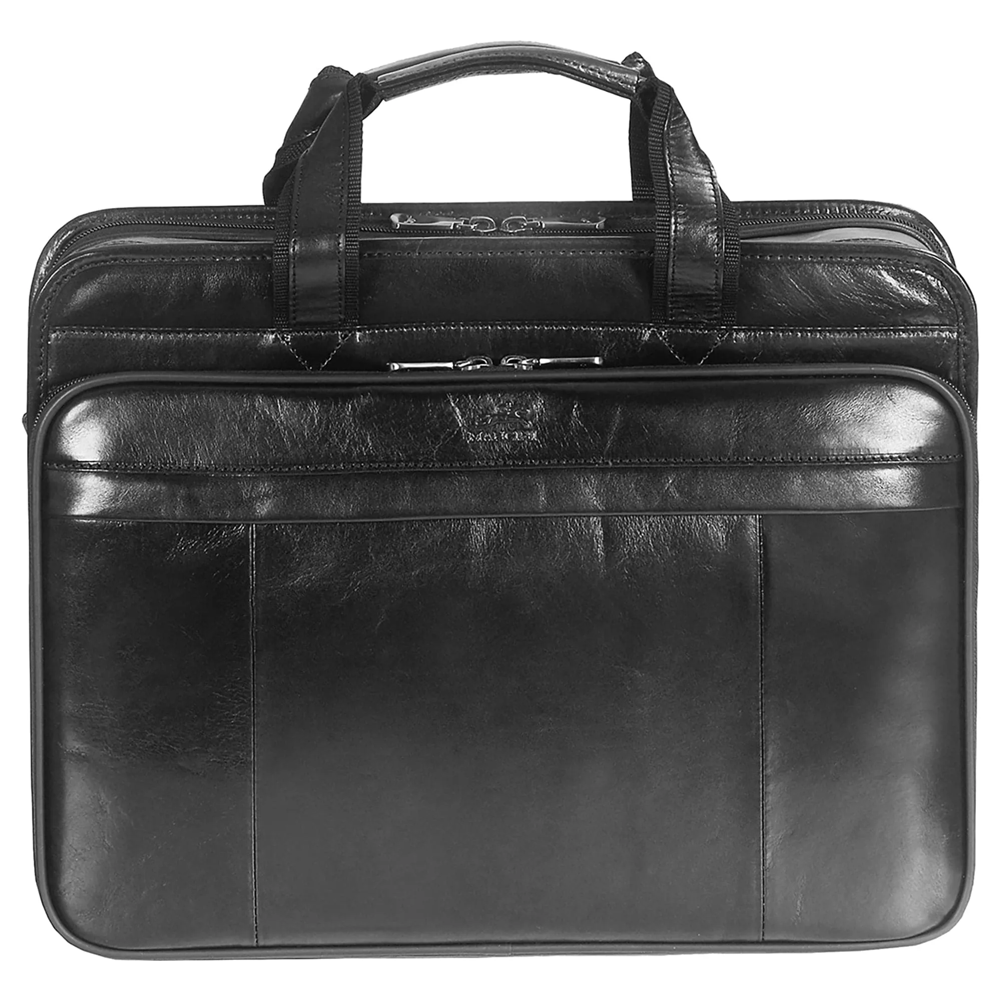 Mancini Signature Double Compartment Briefcase for Laptop /Tablet