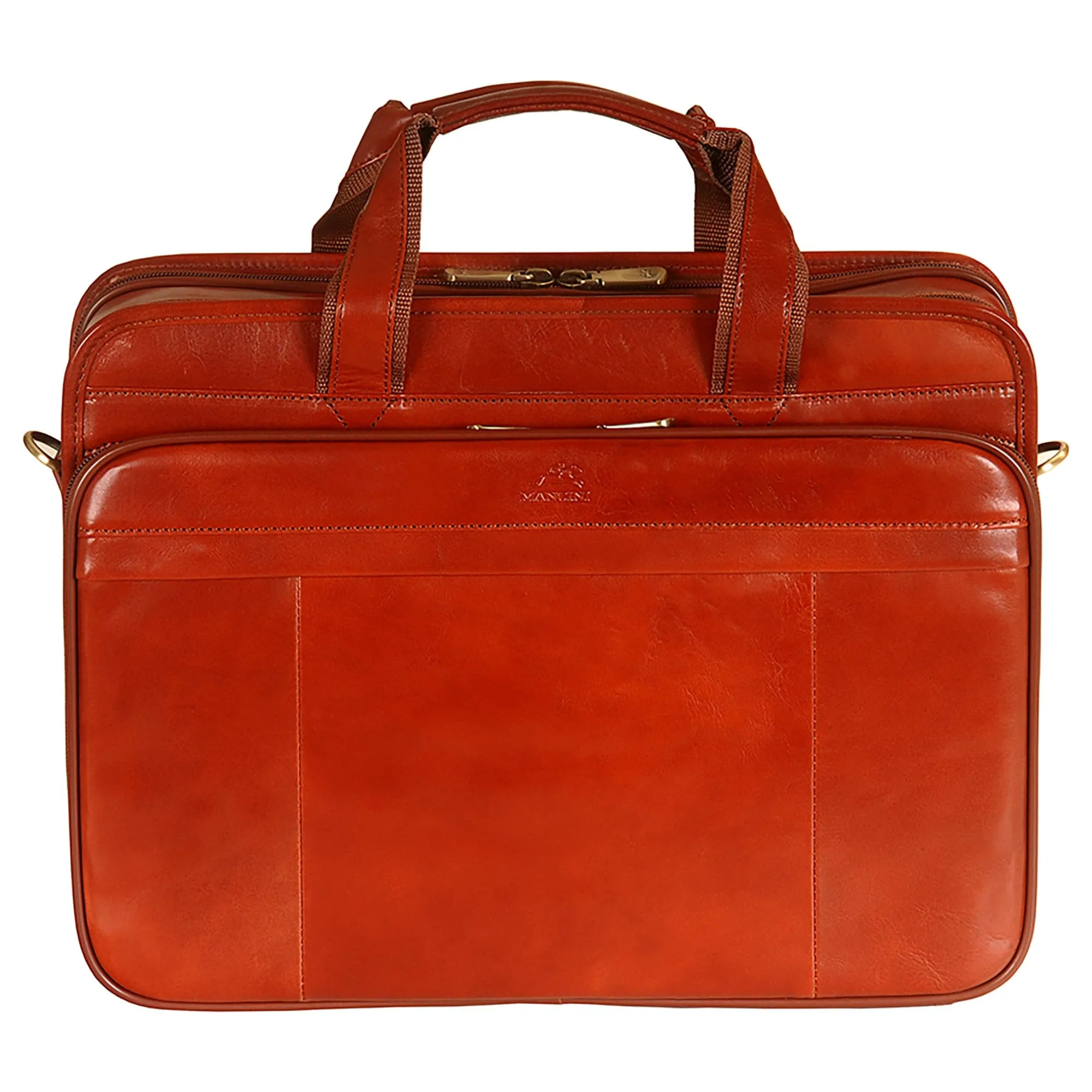 Mancini Signature Double Compartment Briefcase for Laptop /Tablet