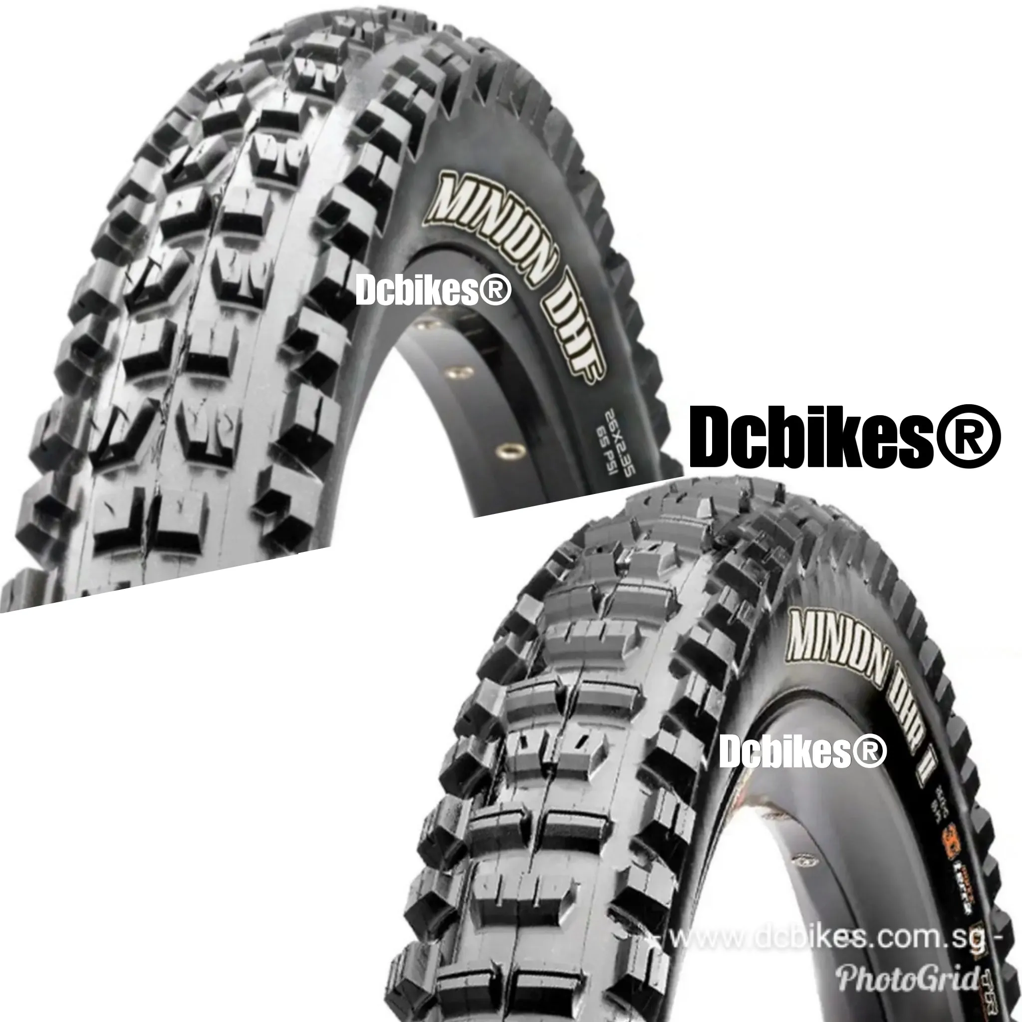 Maxxis 26 X 2.3 Minion DHF & DHR II 3C - EXO Tubeless Ready MTB Folding Tyres ( 2 Tires )