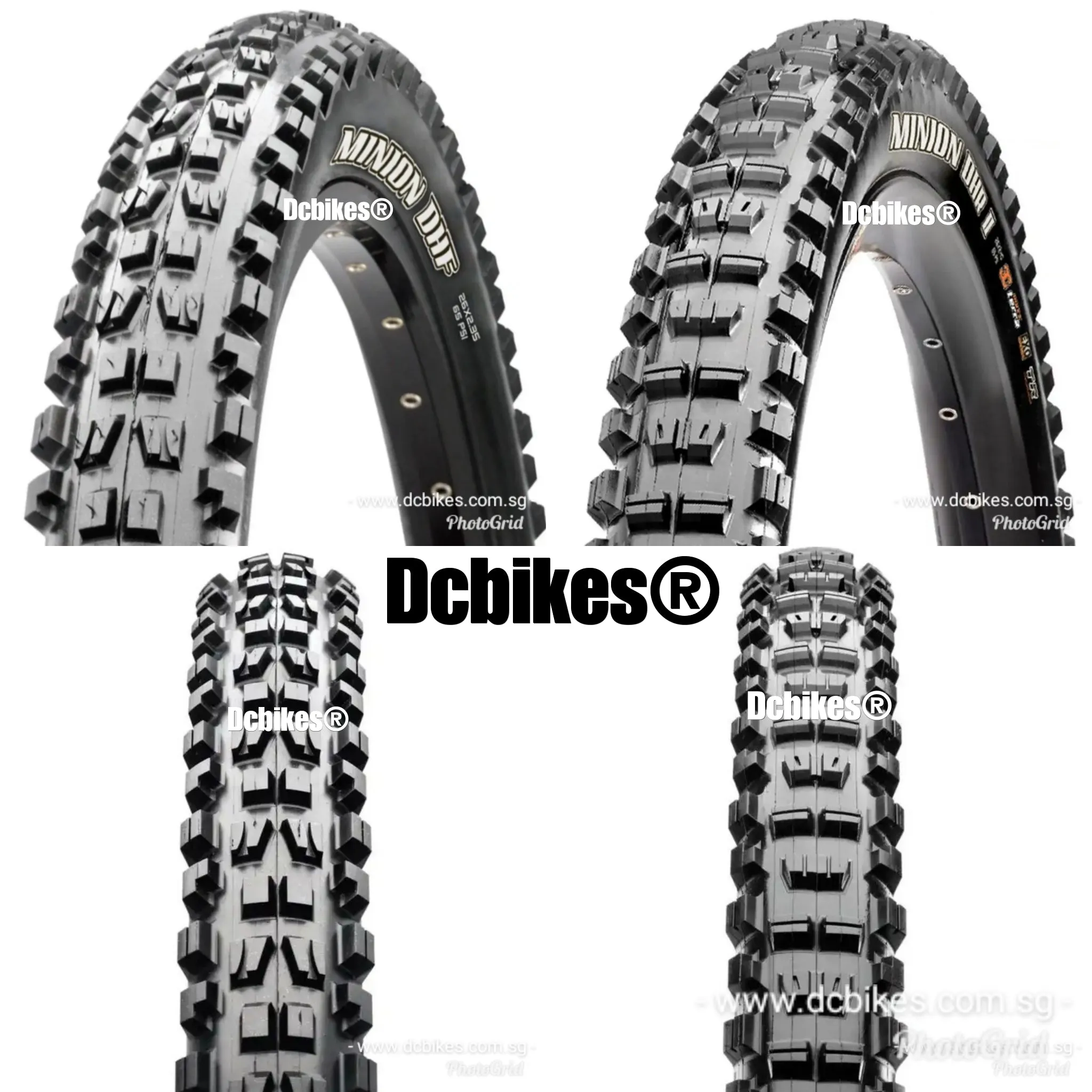 Maxxis 26 X 2.3 Minion DHF & DHR II 3C - EXO Tubeless Ready MTB Folding Tyres ( 2 Tires )