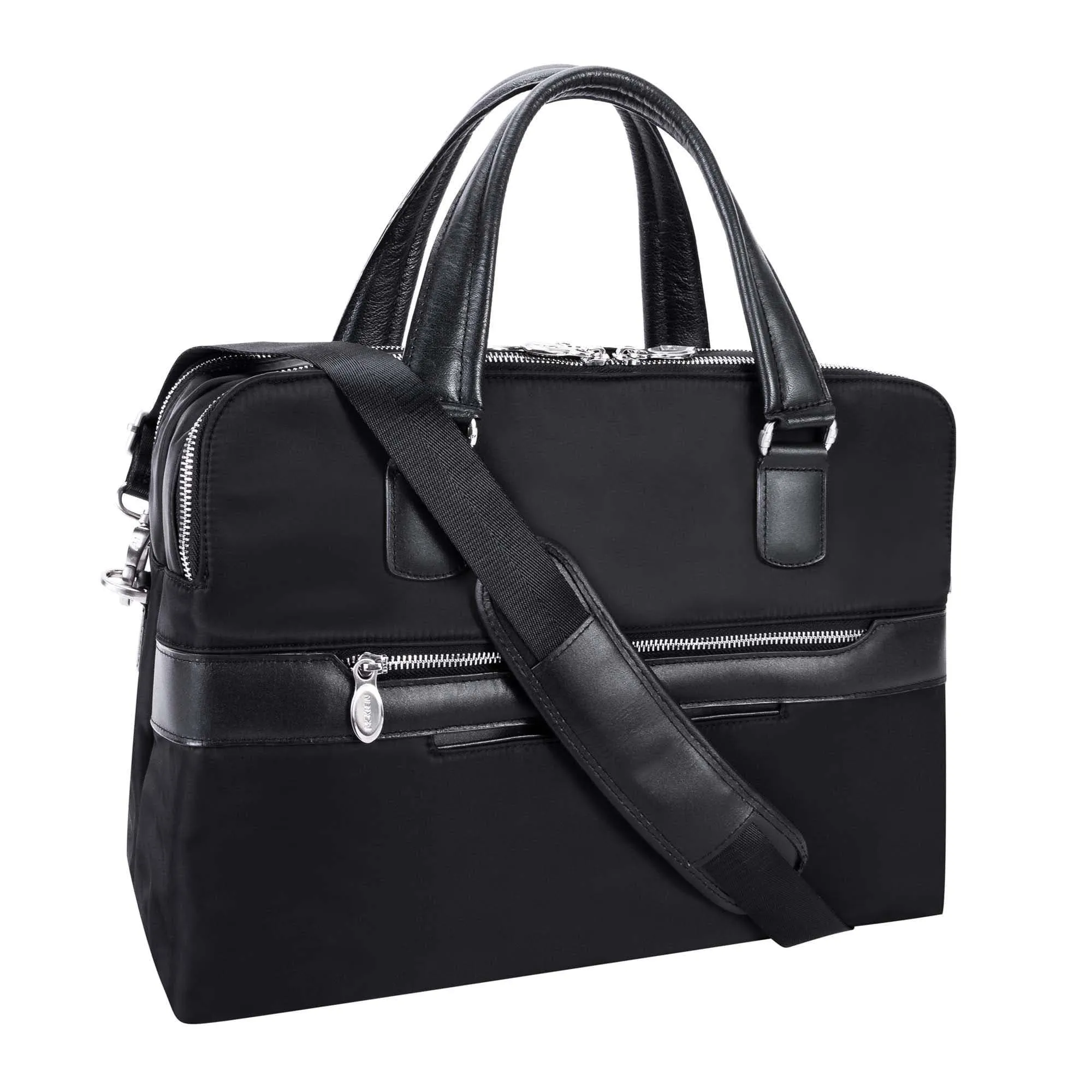 Mcklein USA Hartford 15" Nylon Dual Compartment Briefcase