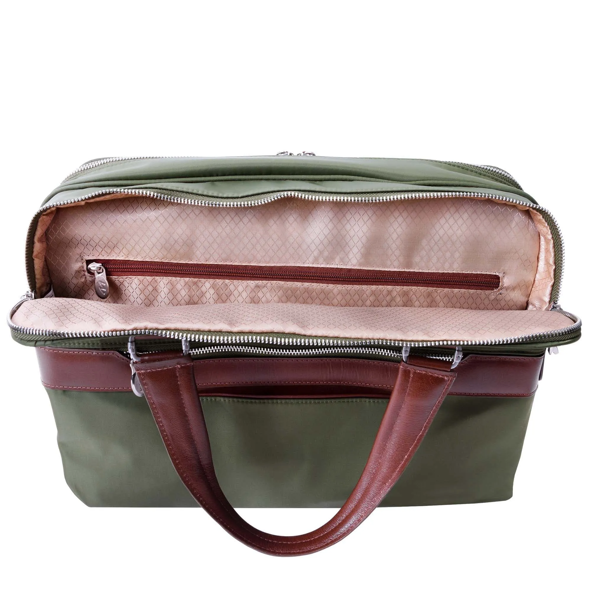 Mcklein USA Hartford 15" Nylon Dual Compartment Briefcase
