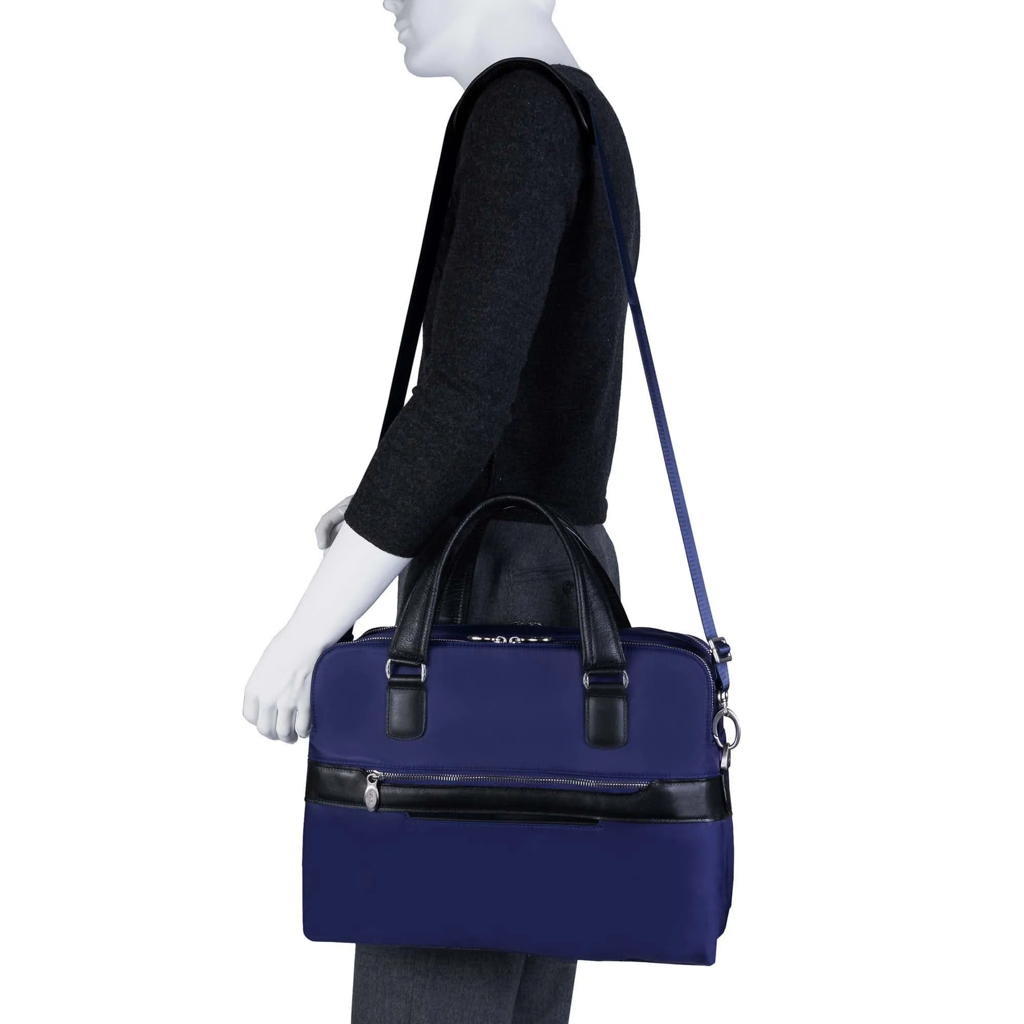 Mcklein USA Hartford 15" Nylon Dual Compartment Briefcase