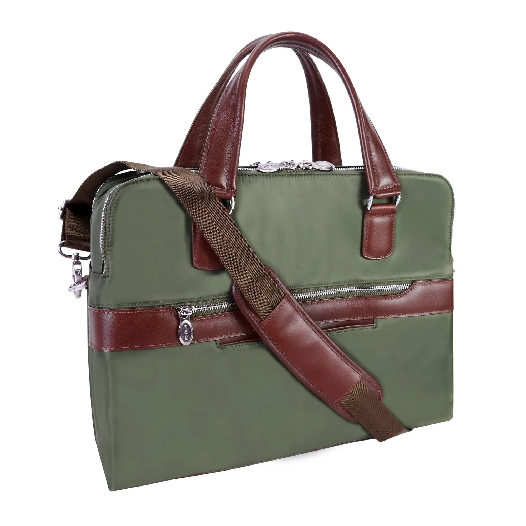 Mcklein USA Hartford 15" Nylon Dual Compartment Briefcase