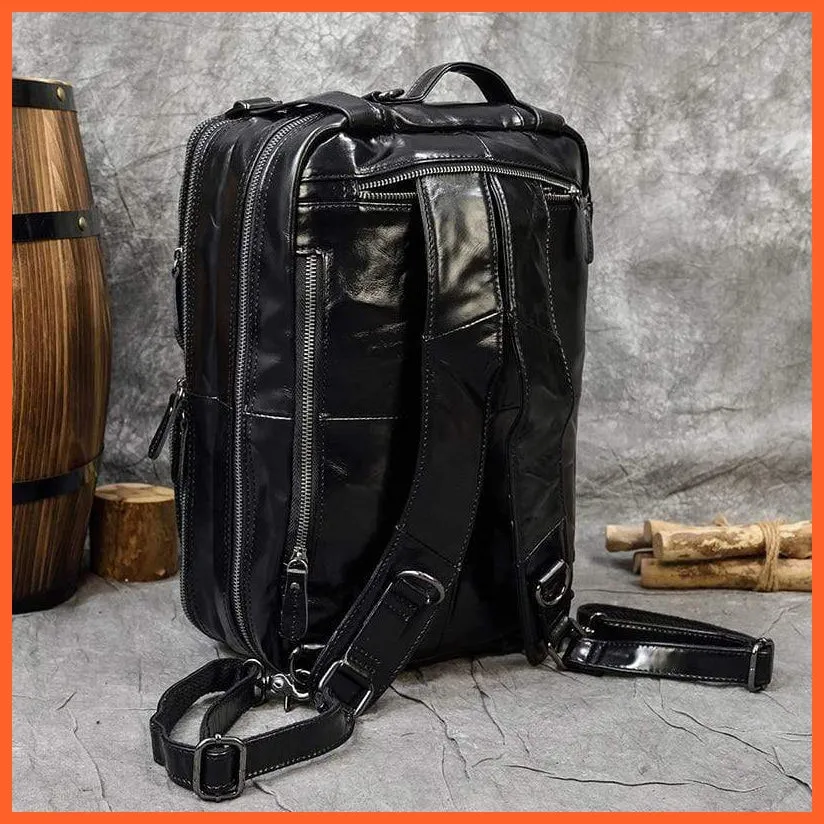 Men Briefcase Leather Hand Bag