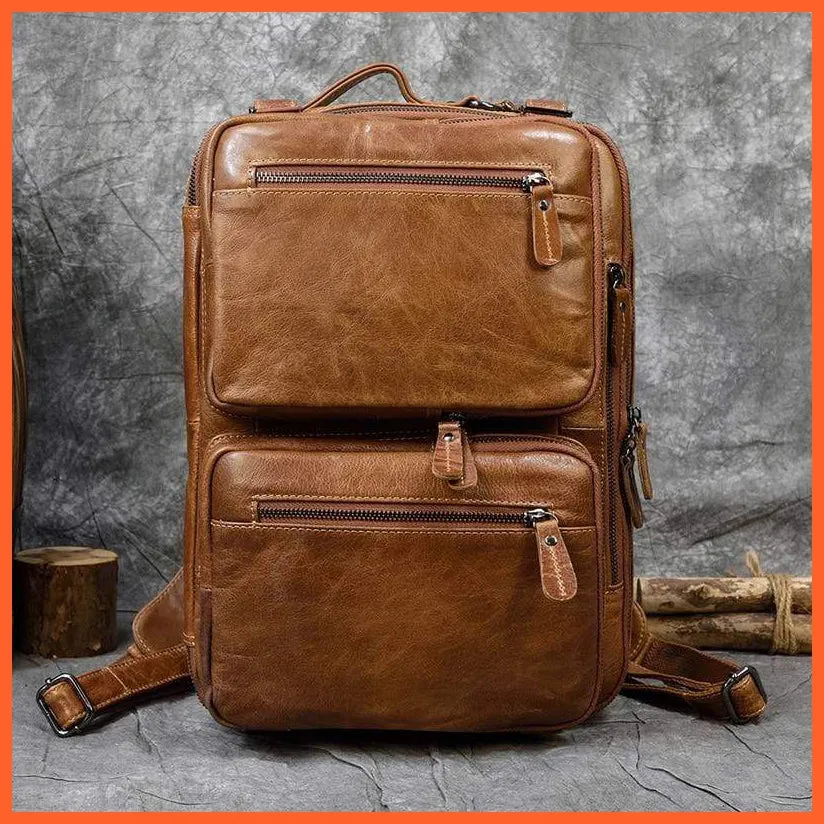 Men Briefcase Leather Hand Bag