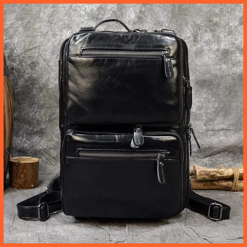 Men Briefcase Leather Hand Bag
