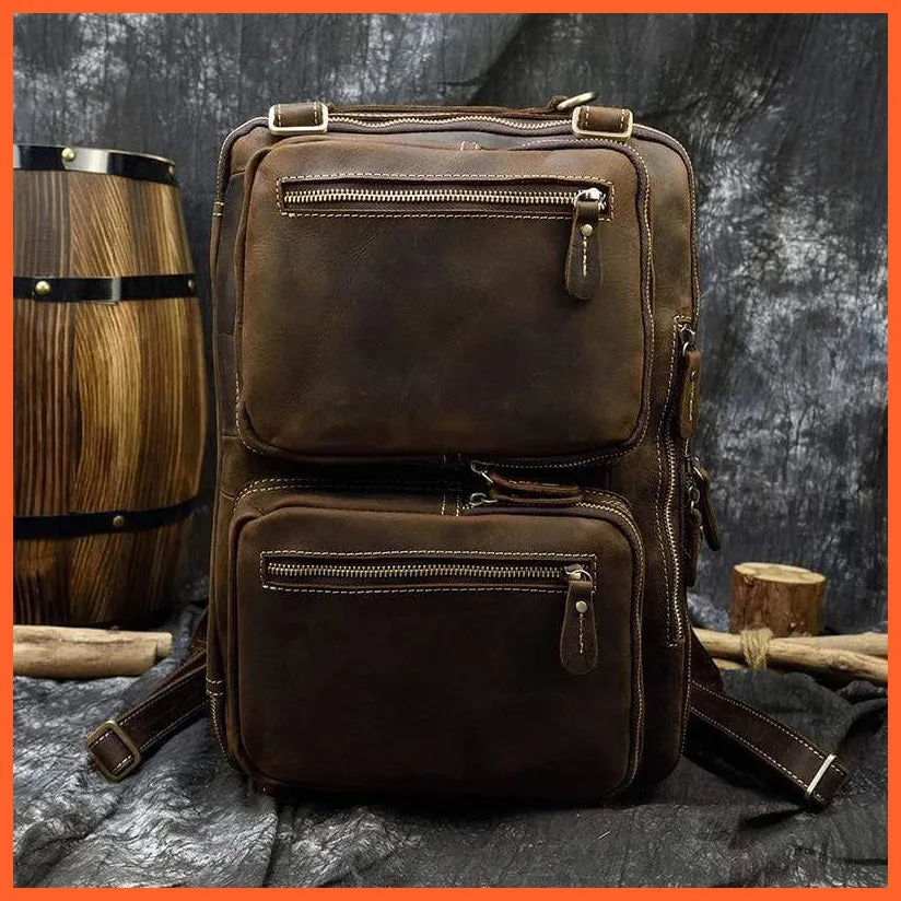 Men Briefcase Leather Hand Bag