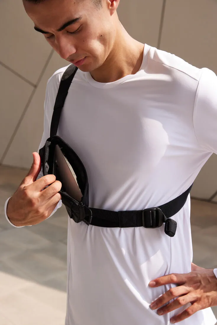Men Women 2-position Kiprun 0.5 L Running Bag - black