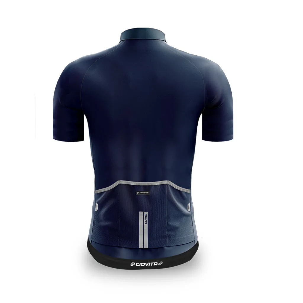 Men's Faro Race Fit Jersey (Navy- Oil Slick Reflective)
