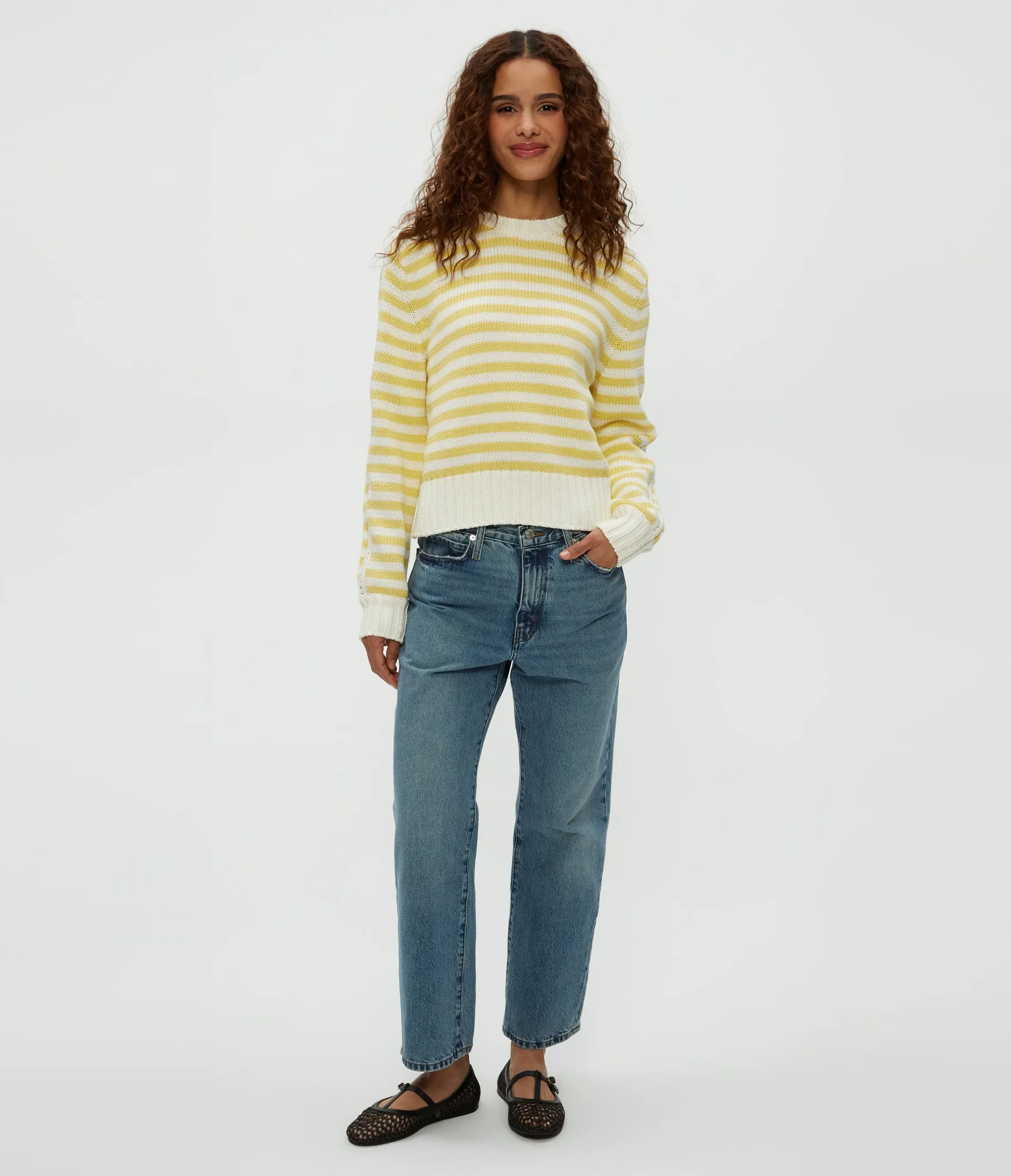 Merle Striped Crewneck Sweater