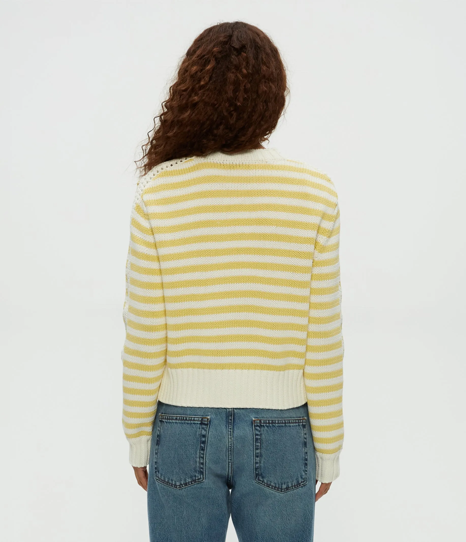 Merle Striped Crewneck Sweater