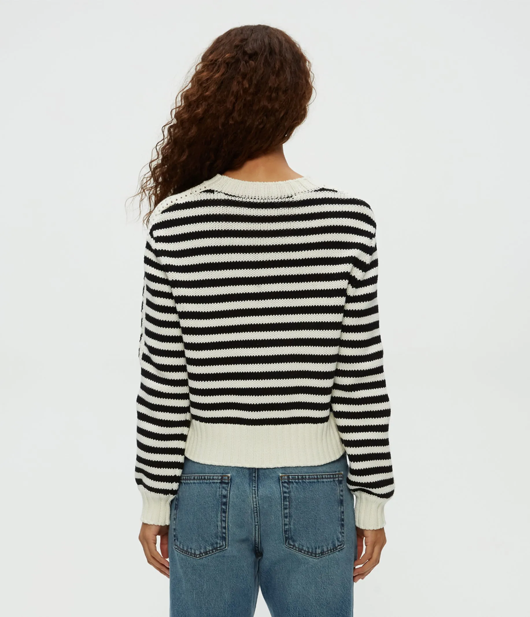 Merle Striped Crewneck Sweater