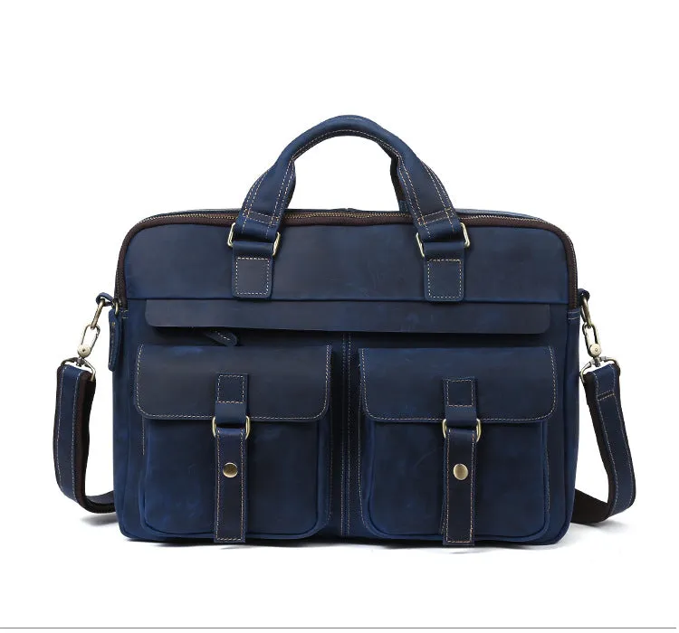 Messenger Briefcases Leather Shoulder JOYIR Bags Document 15.6"17"Laptop Business Male Bags Exclusive offer Innovative Office Portfolio Men's