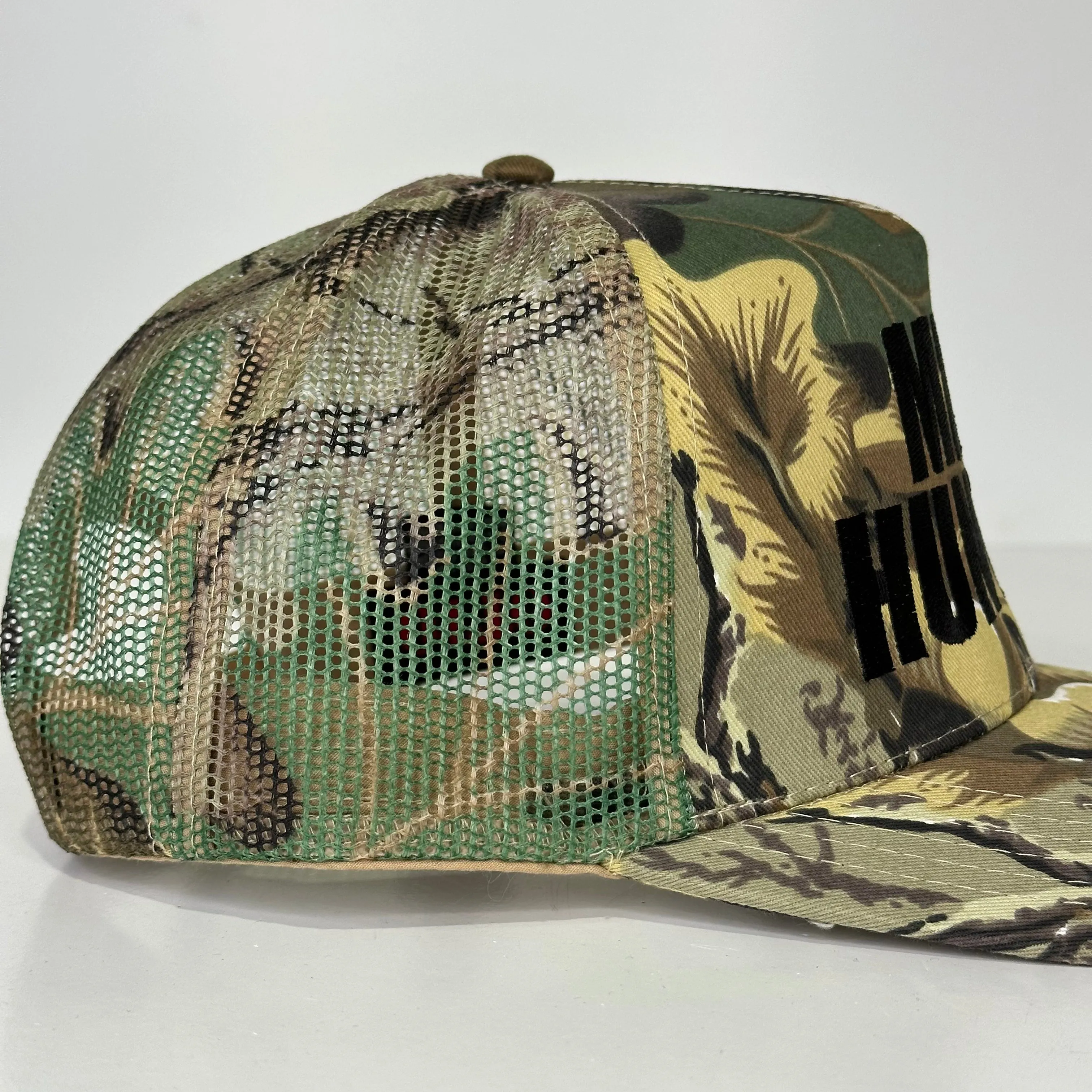Milf Hunter Custom Embroidered Camo Mesh SnapBack Hat Cap