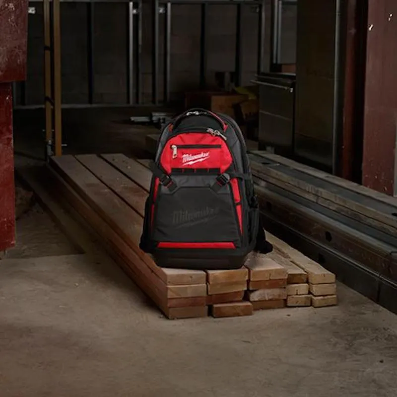 MILWAUKEE Heavy Duty Jobsite Bagpack Contractor Bag with Hard Base 48-22-8200Y