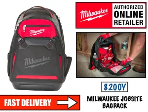 MILWAUKEE Heavy Duty Jobsite Bagpack Contractor Bag with Hard Base 48-22-8200Y