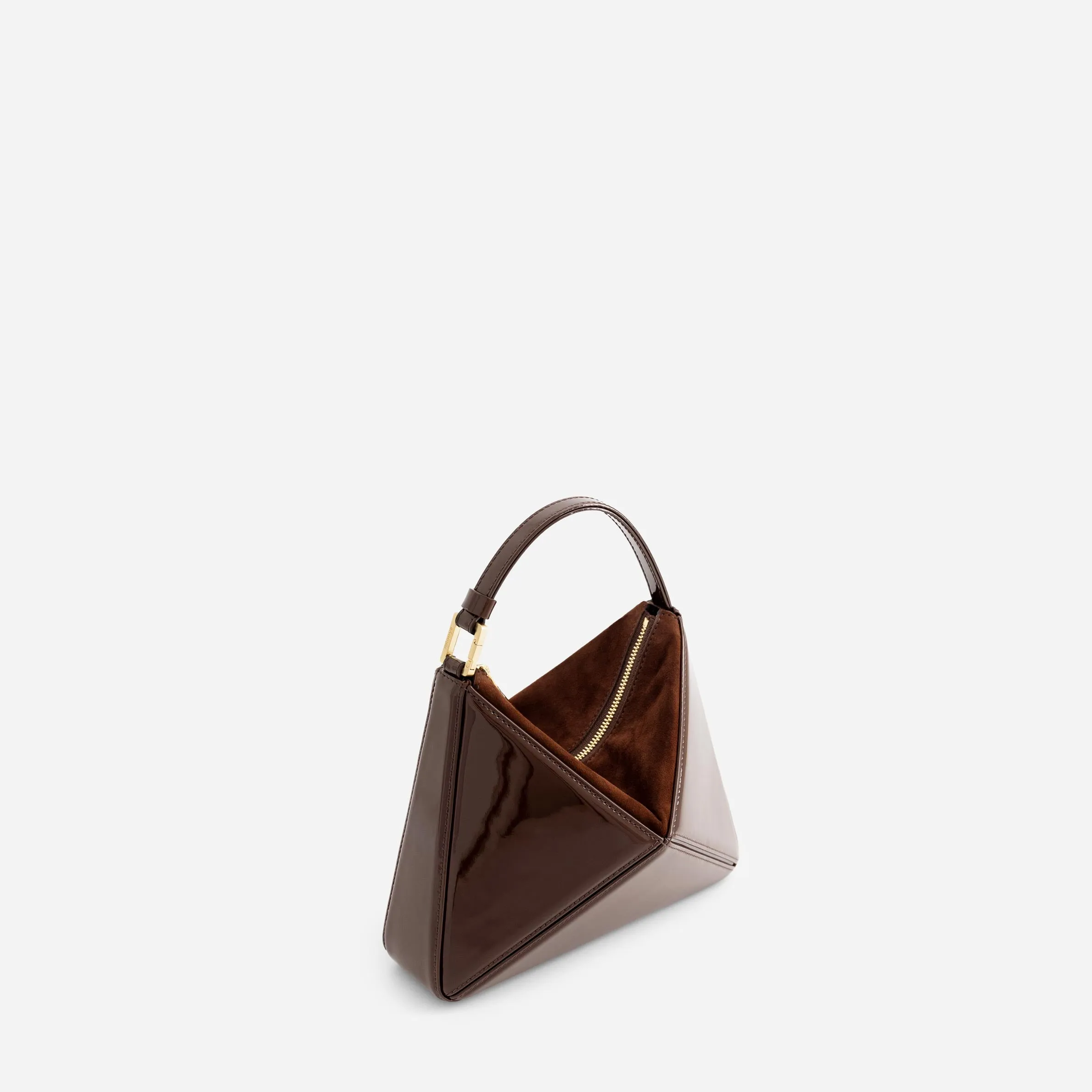 Mini Flex Bag - Patent Brown