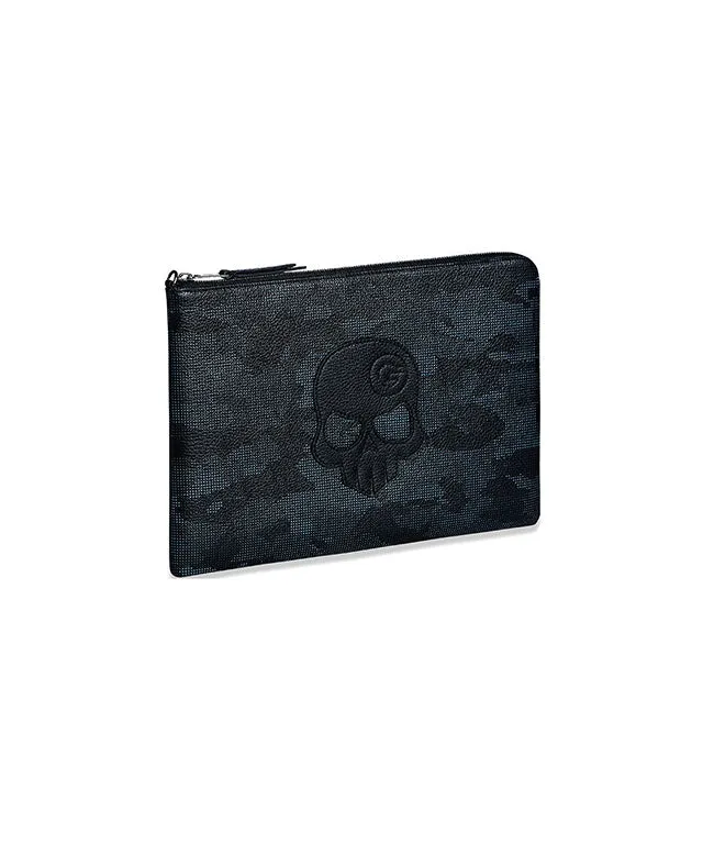 Monster G Italian Genuine Leather Golf & Daily Clutch Camo Black