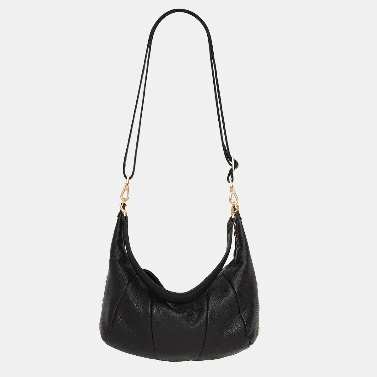 Morgan | Black/Brushed Gold Red Zip