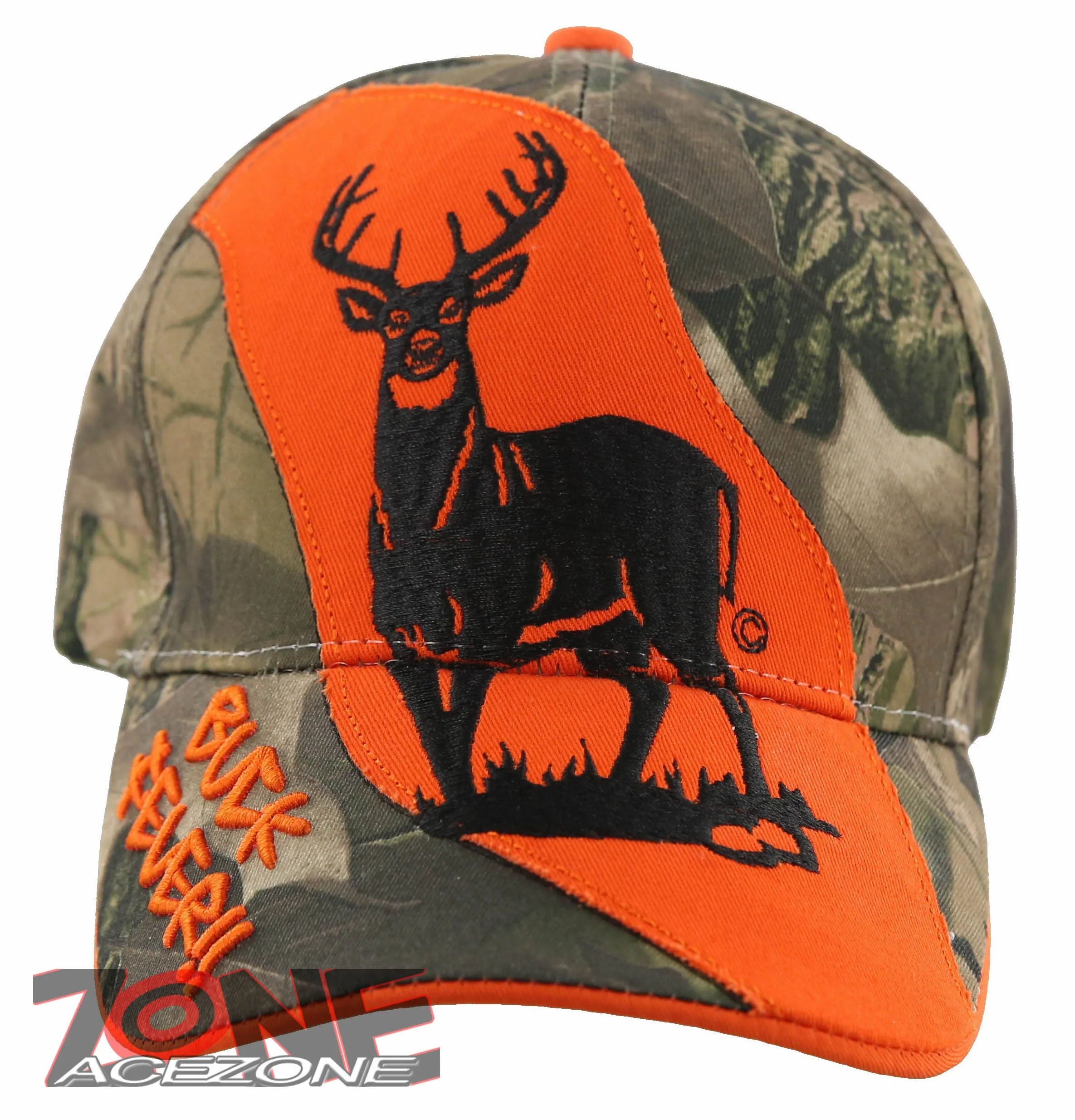 NEW! DEER HUNTER BUCK FOREVER OUTDOOR SPORT CAP HAT ORENGE CAMO