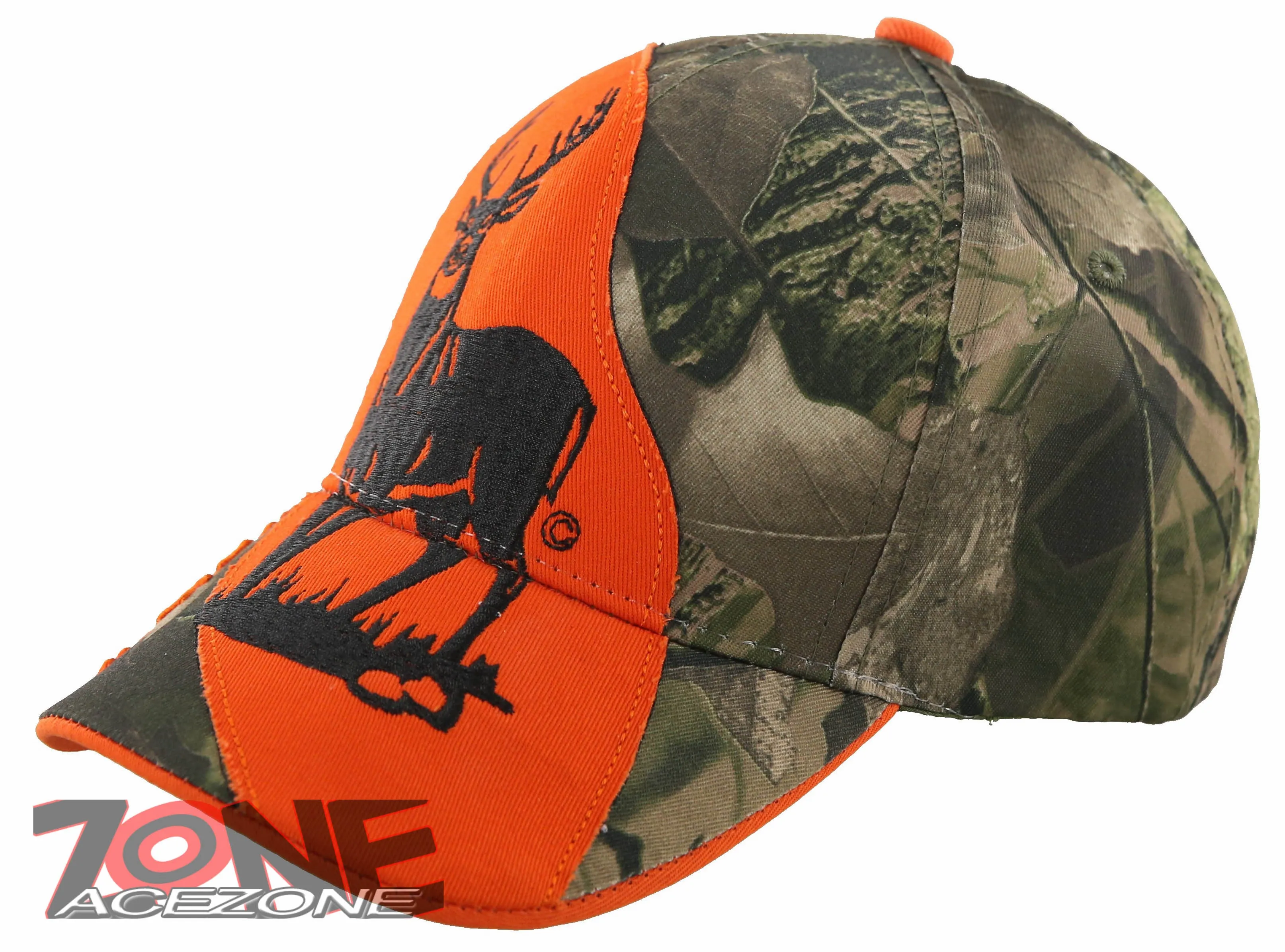 NEW! DEER HUNTER BUCK FOREVER OUTDOOR SPORT CAP HAT ORENGE CAMO