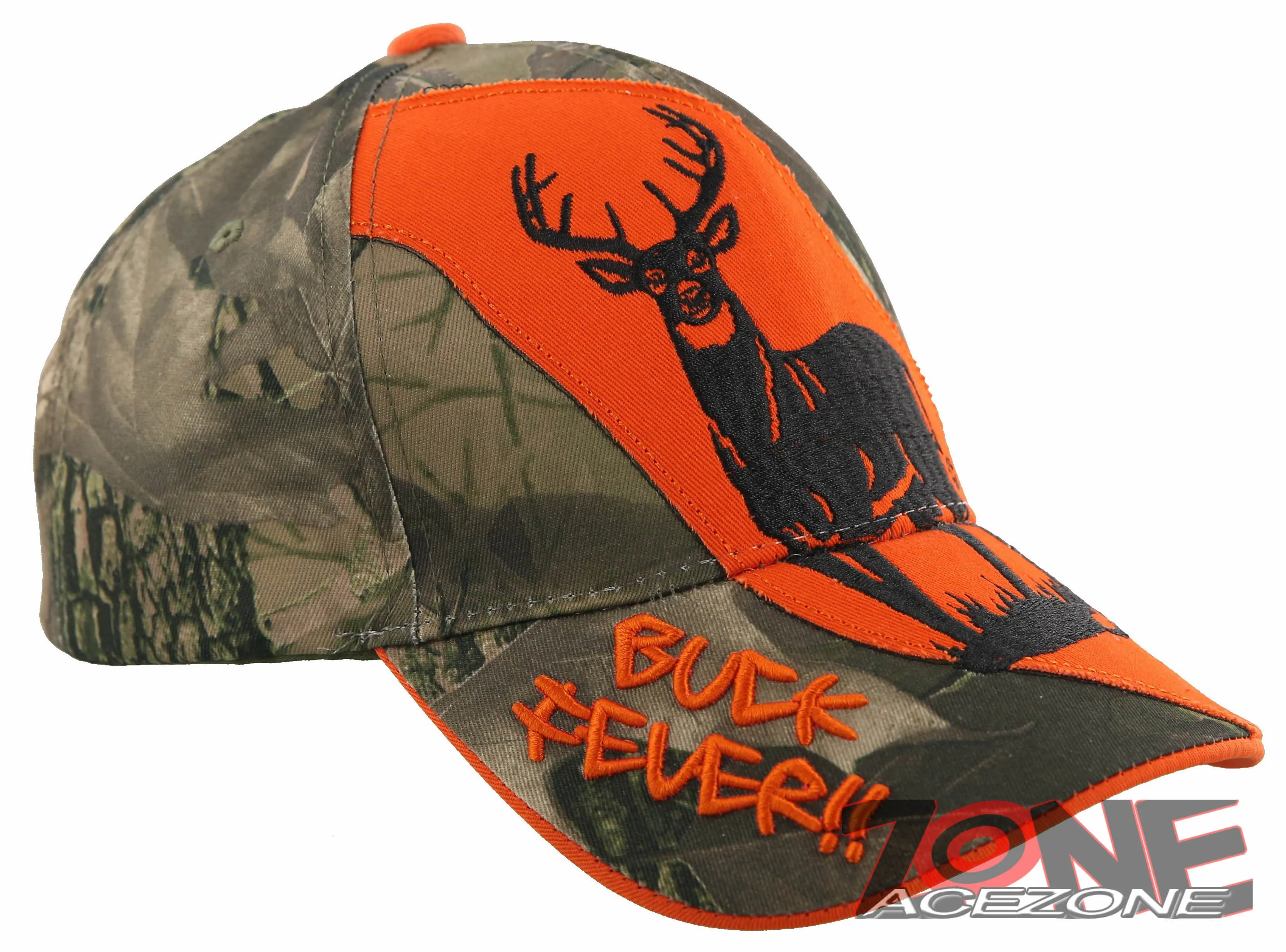 NEW! DEER HUNTER BUCK FOREVER OUTDOOR SPORT CAP HAT ORENGE CAMO