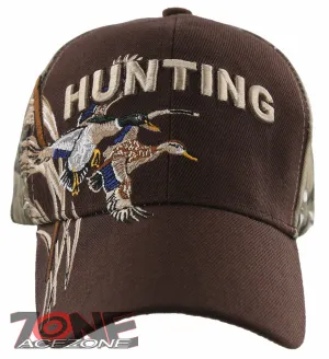 NEW! DUCK OUTDOOR HUNTING HUNTER SIDE HUNT BALL CAP HAT BROWN