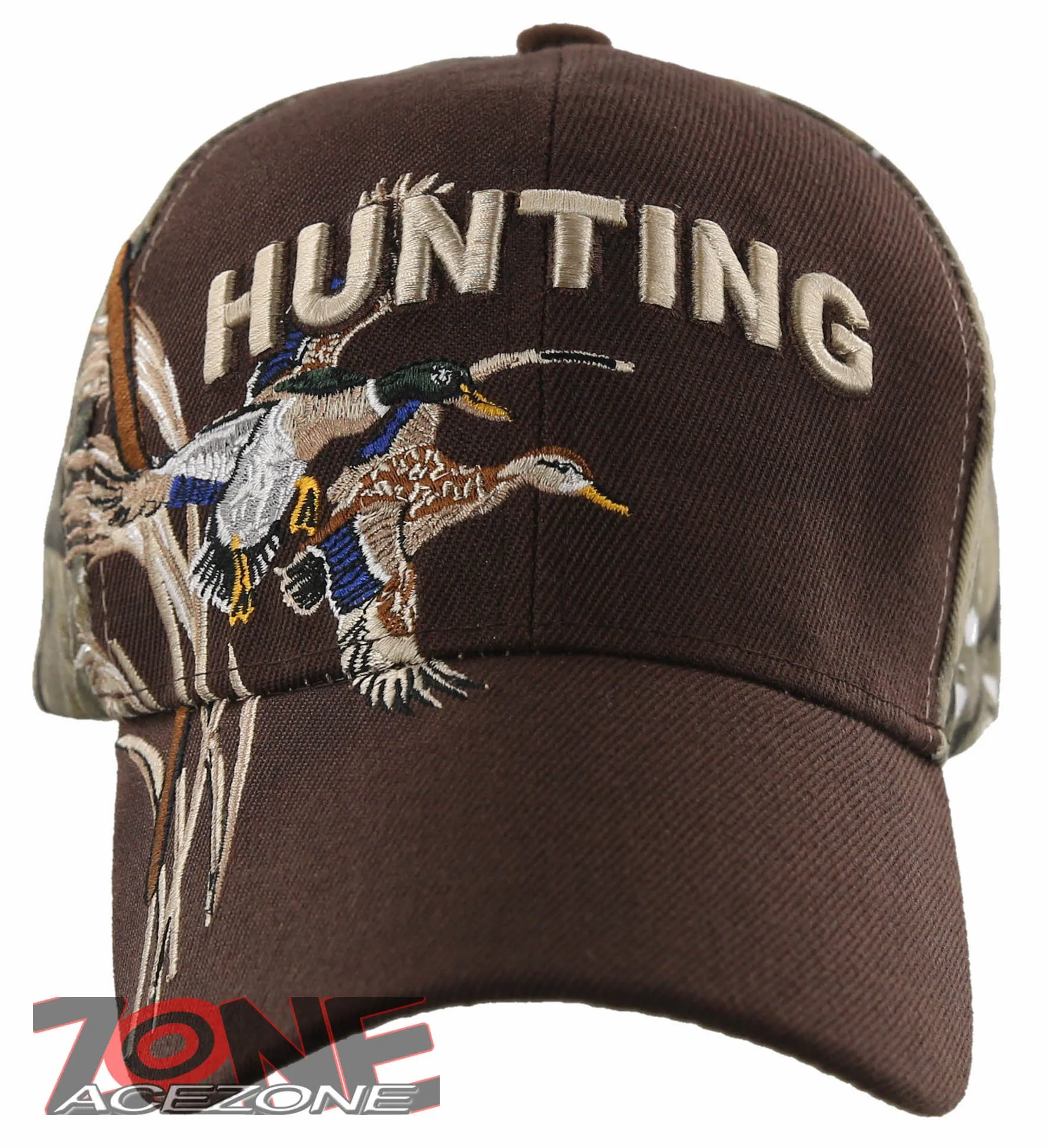 NEW! DUCK OUTDOOR HUNTING HUNTER SIDE HUNT BALL CAP HAT BROWN