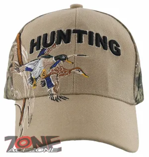 NEW! DUCK OUTDOOR HUNTING HUNTER SIDE HUNT BALL CAP HAT TAN