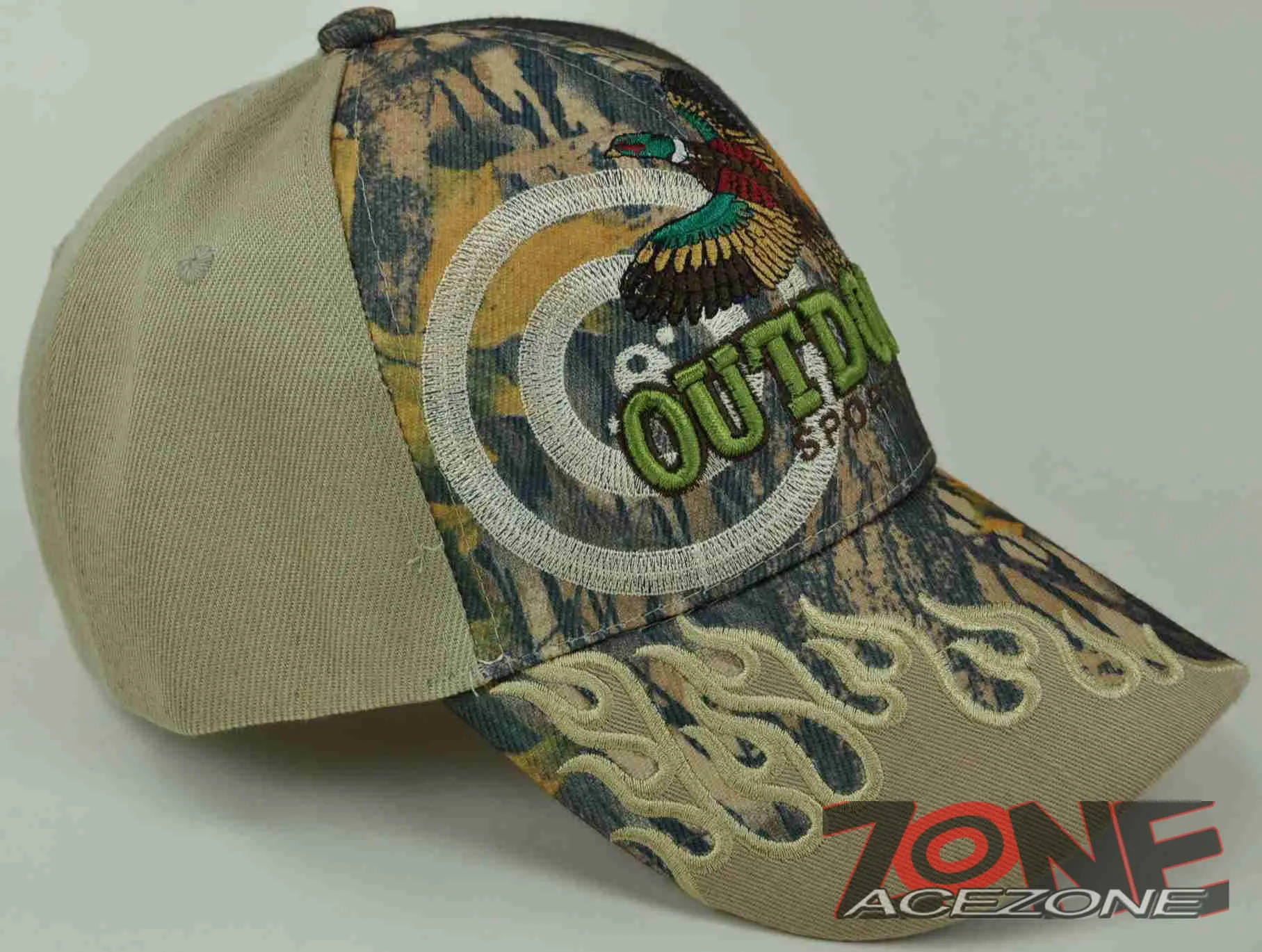 NEW! PHEASANT OUTDOOR HUNTING FLAME CAP HAT CAMO TAN