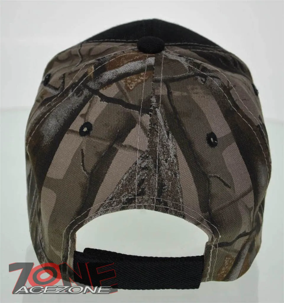 NEW! SHUT UP AND HUNT HUNTER HUNT DEER BUCK OUTDOOR SPORTS CAP HAT BLACK CAMO
