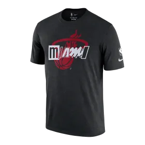 Nike Miami HEAT Mashup Courtside Black Tee