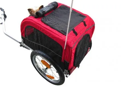 (Open Box Return) Booyah Small Pet Stroller and Trailer - Orange