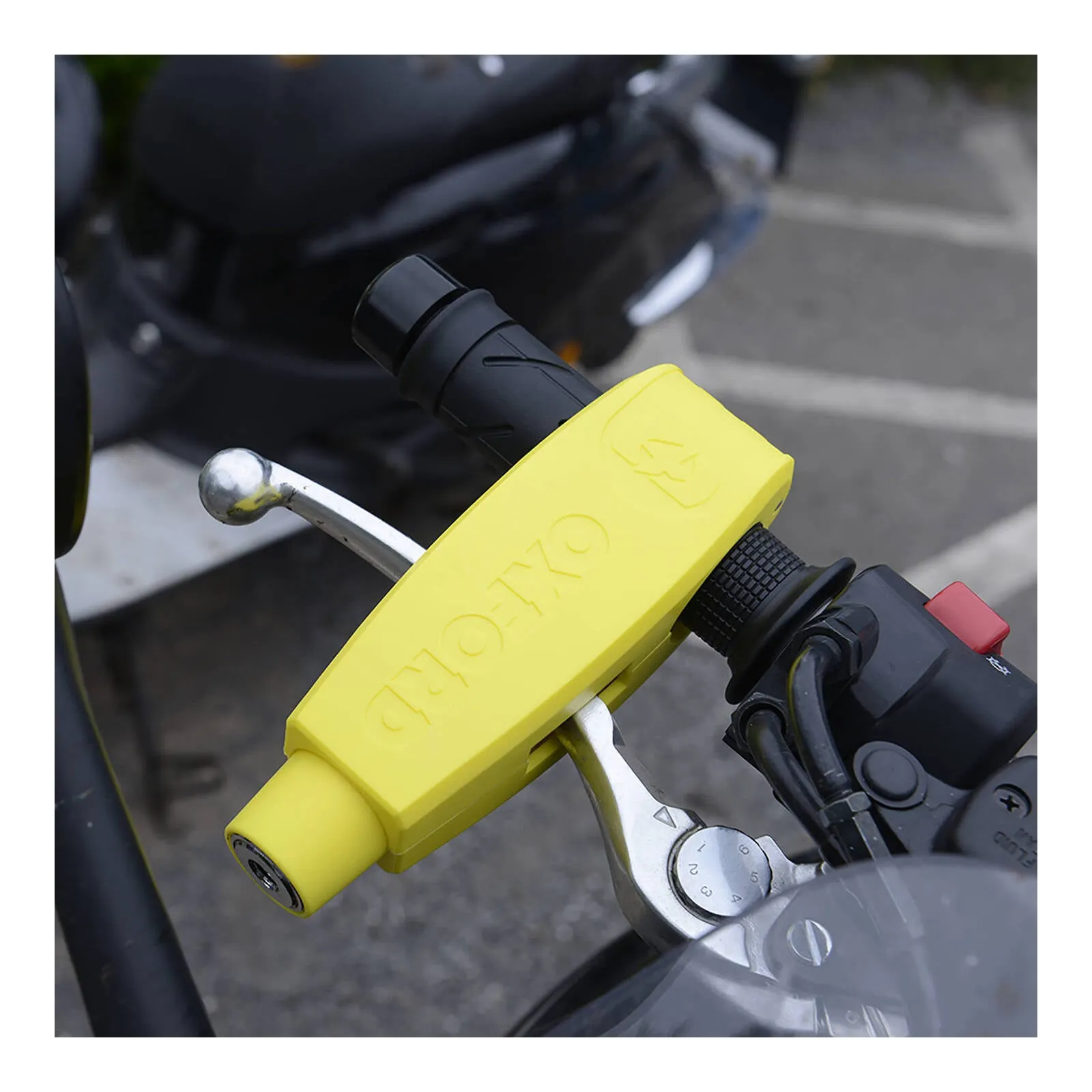 Oxford Security Lever Lock - Yellow