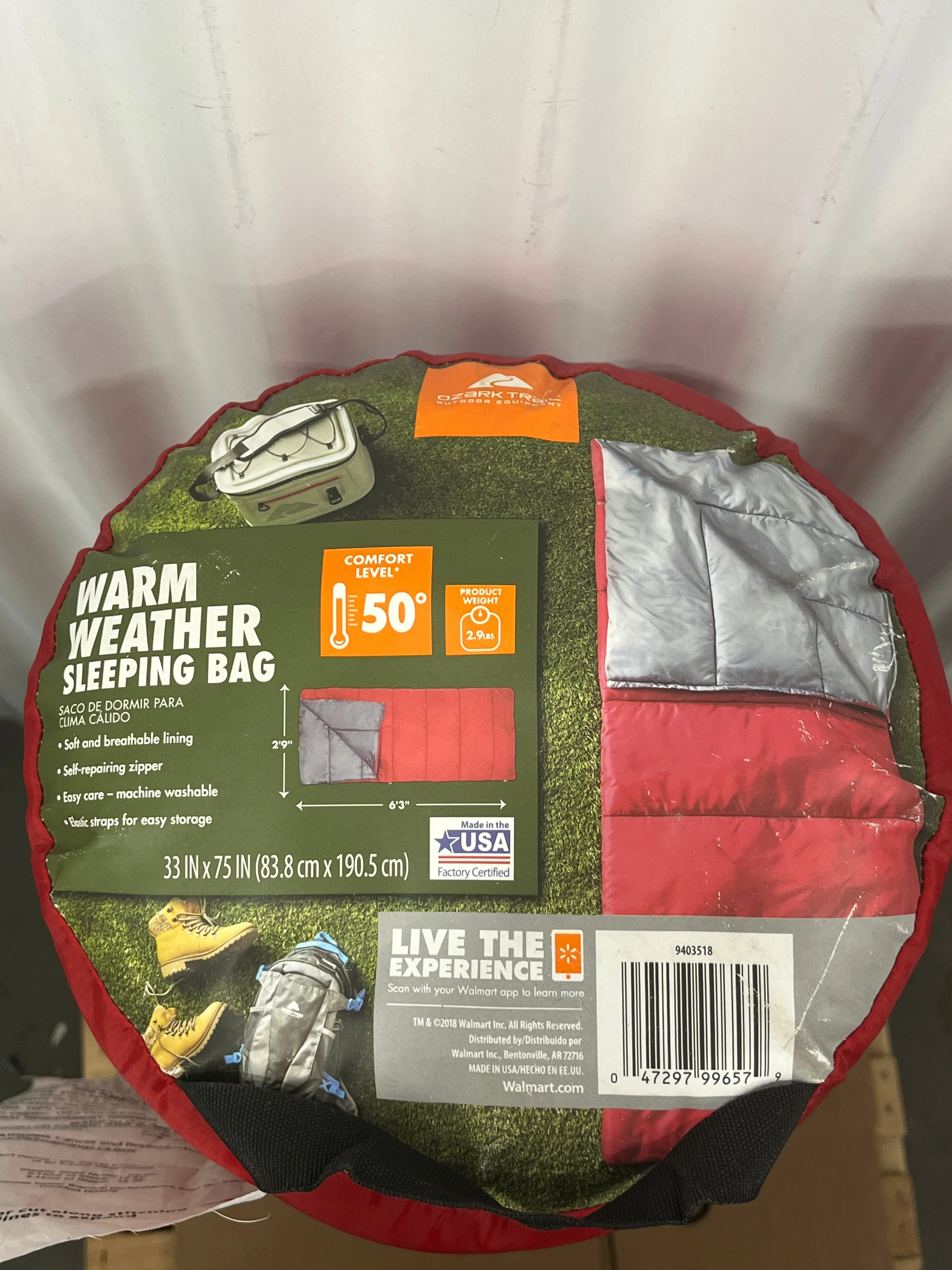 Ozark Trail Warm Weather Sleeping Bag