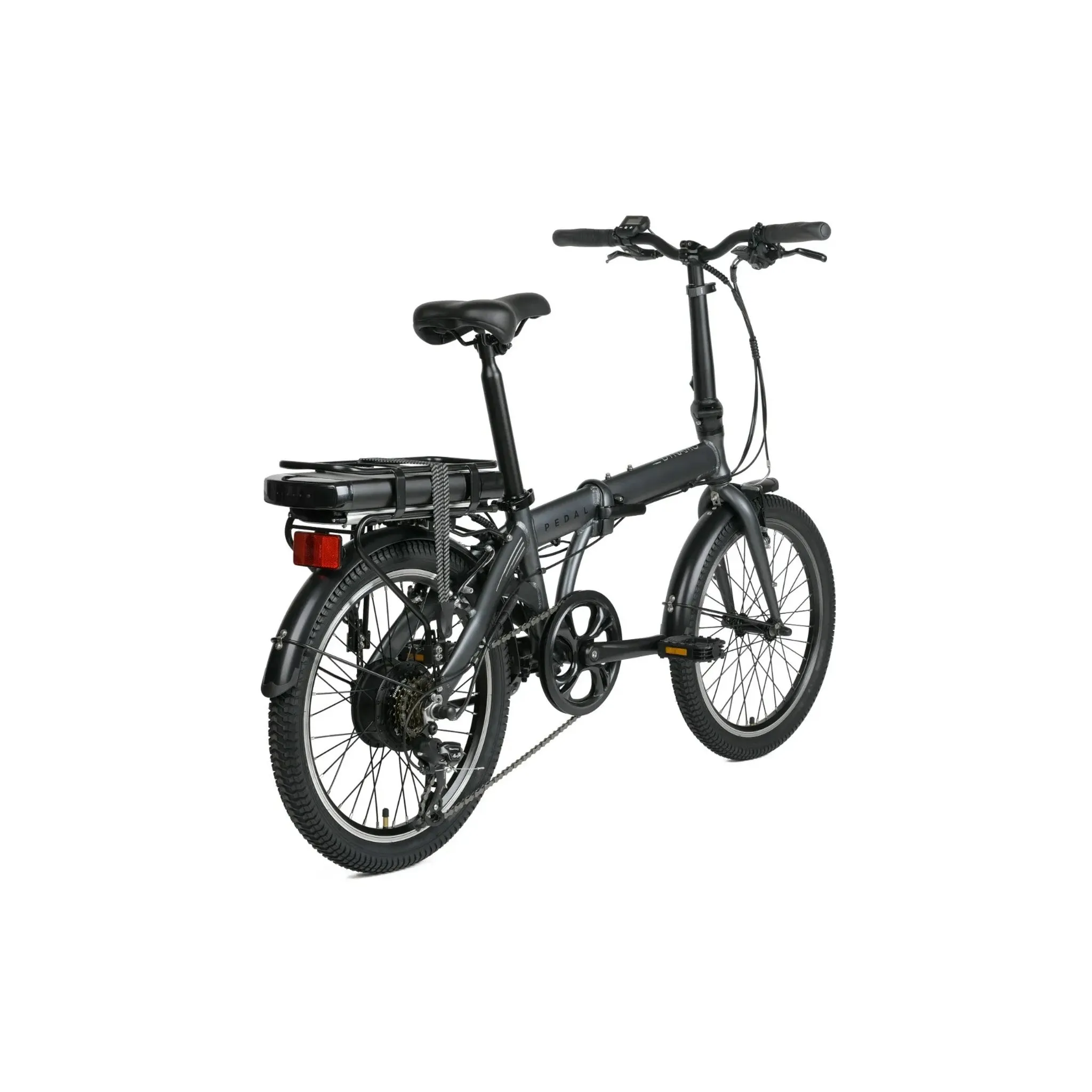 Pedal Dynamo 3 Folding Electric Bike 374Wh Battery Charcoal