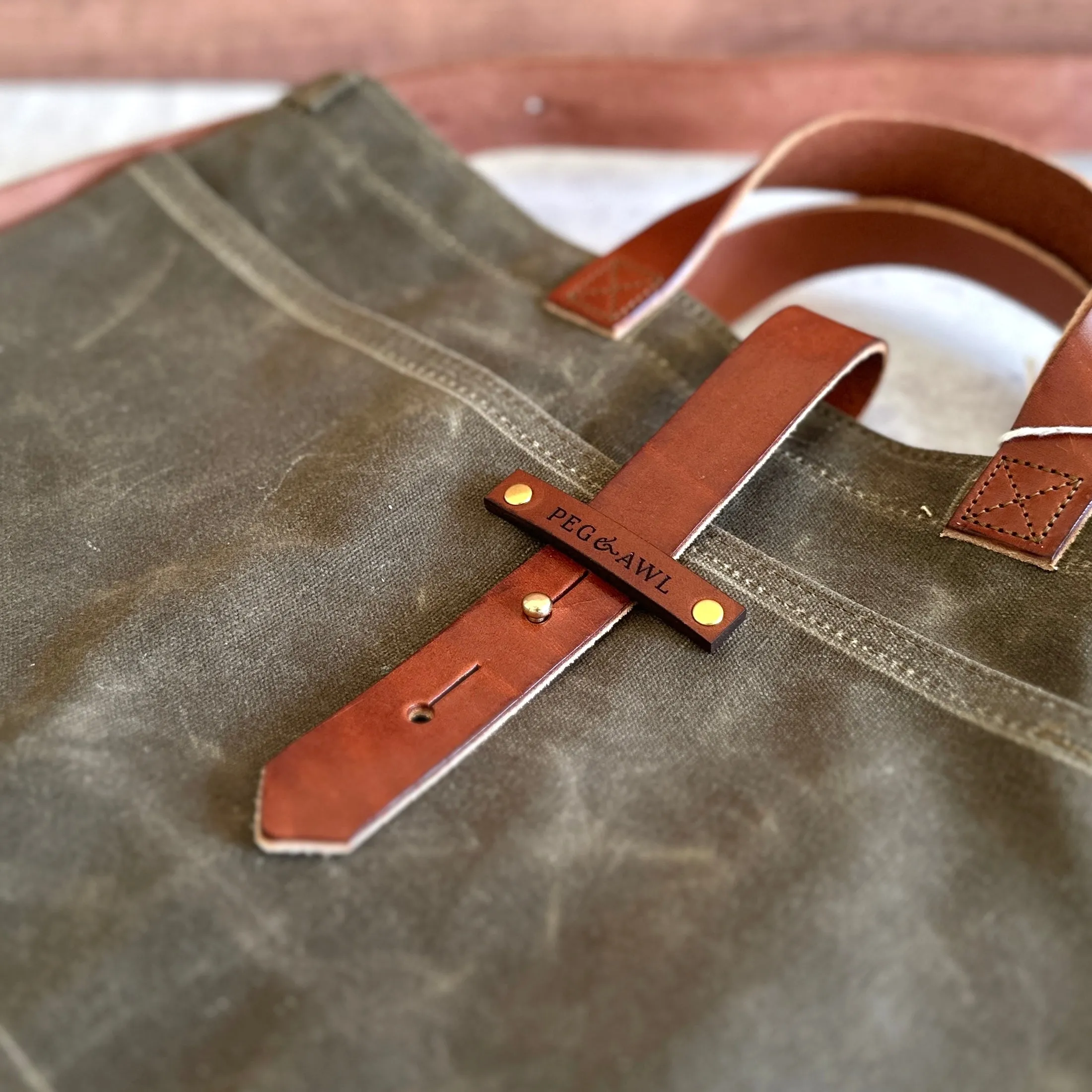 [Peg and Awl ] Waxed Canvas Tote