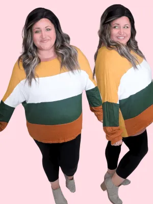 Perry Cashmere Soft Scoopneck Colorblock Pullover