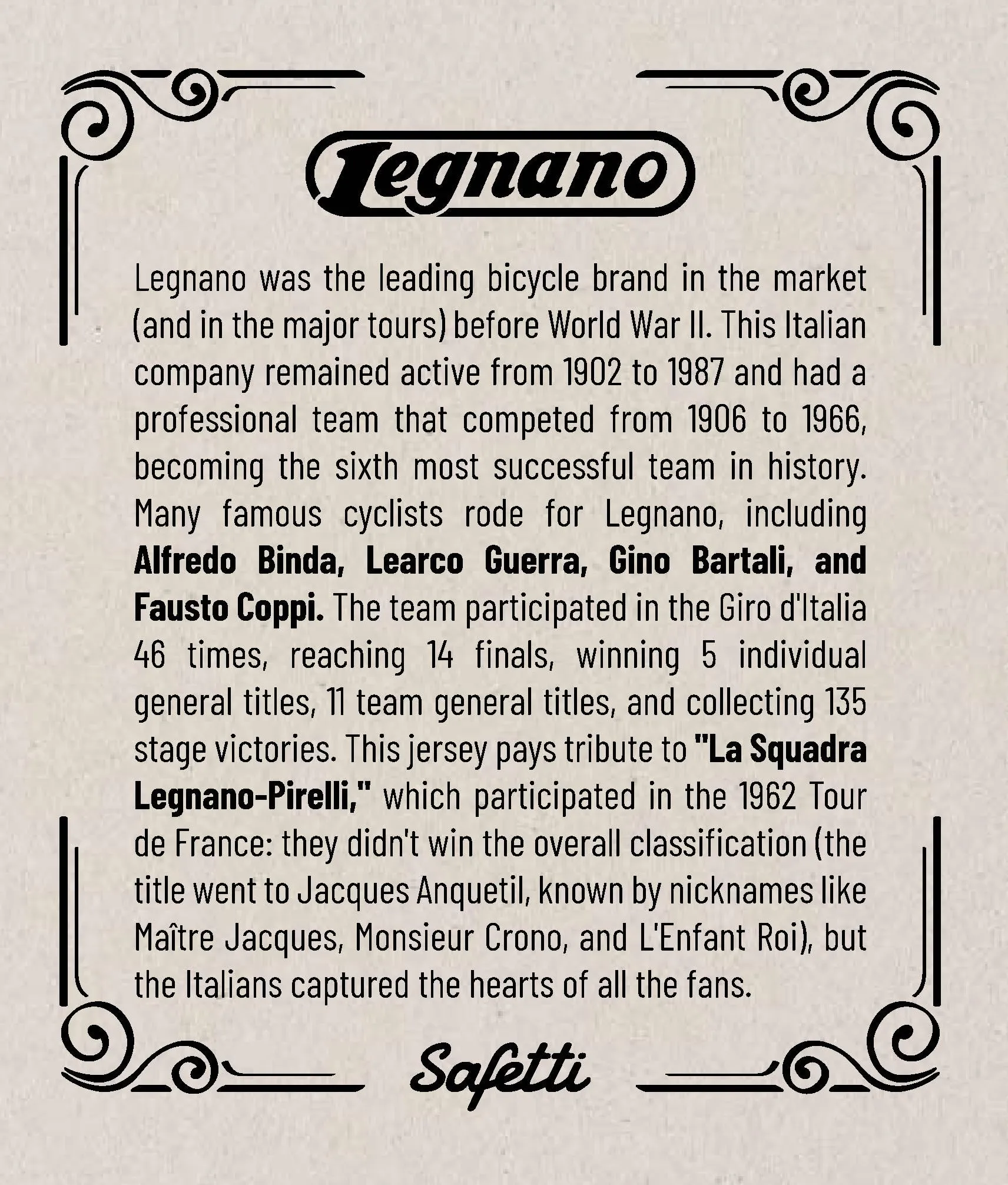 Pre-Order - Epicas - Legnano - Short Sleeve Jersey. Women