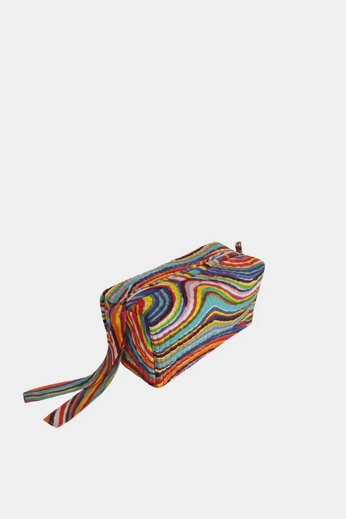 Rainbow Waves Pouch in Multicolor
