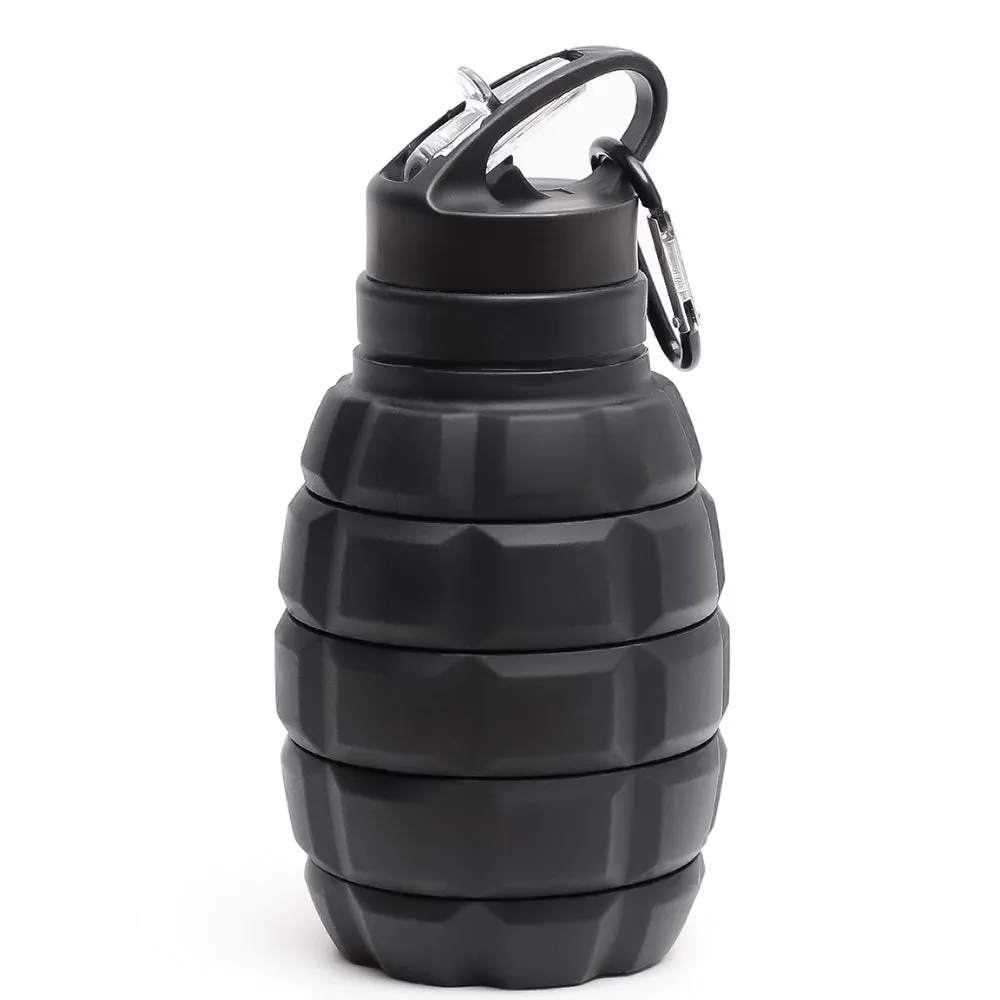 RECON GS2 Eco Silicone Bpa Free Collapsible Drinking Foldable Water Bottle 580ml