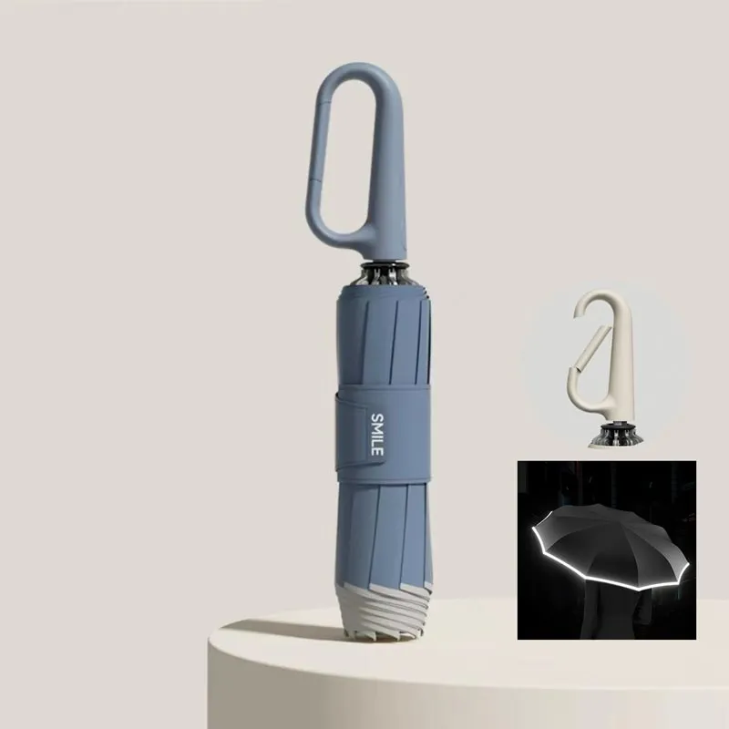 Reflective Safety Strip Ring Buckle Umbrella