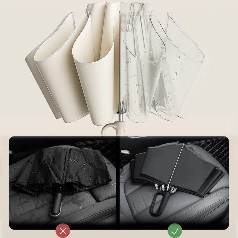 Reflective Safety Strip Ring Buckle Umbrella