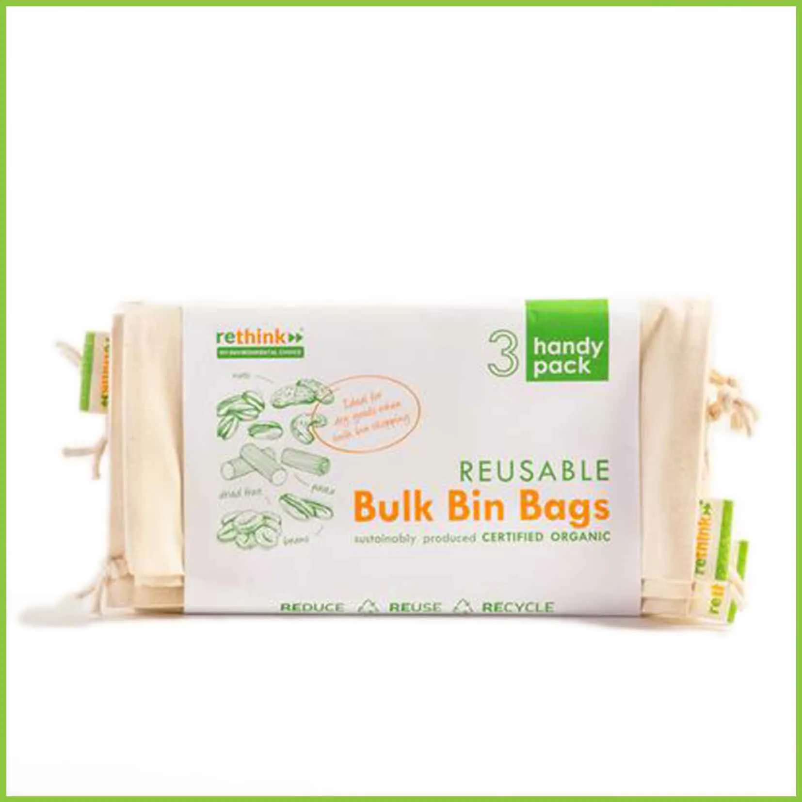 Reusable Bulk Bin Bags - 3 pack - ReThink