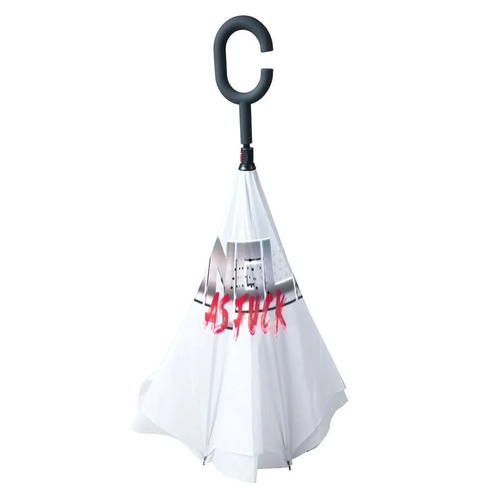 Reverse Car Umbrella with Inner Print – Windproof, Waterproof & Stylish