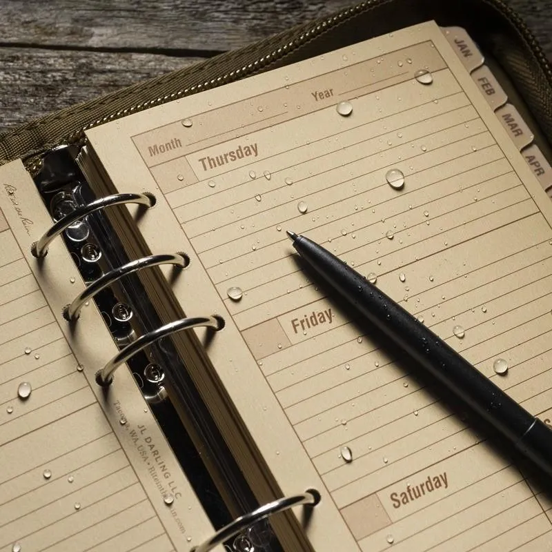 Rite in the Rain Complete Standard Field Planner Kit 8.75 x 7.5 Tan Paper Colour / Tan Cordura Cover