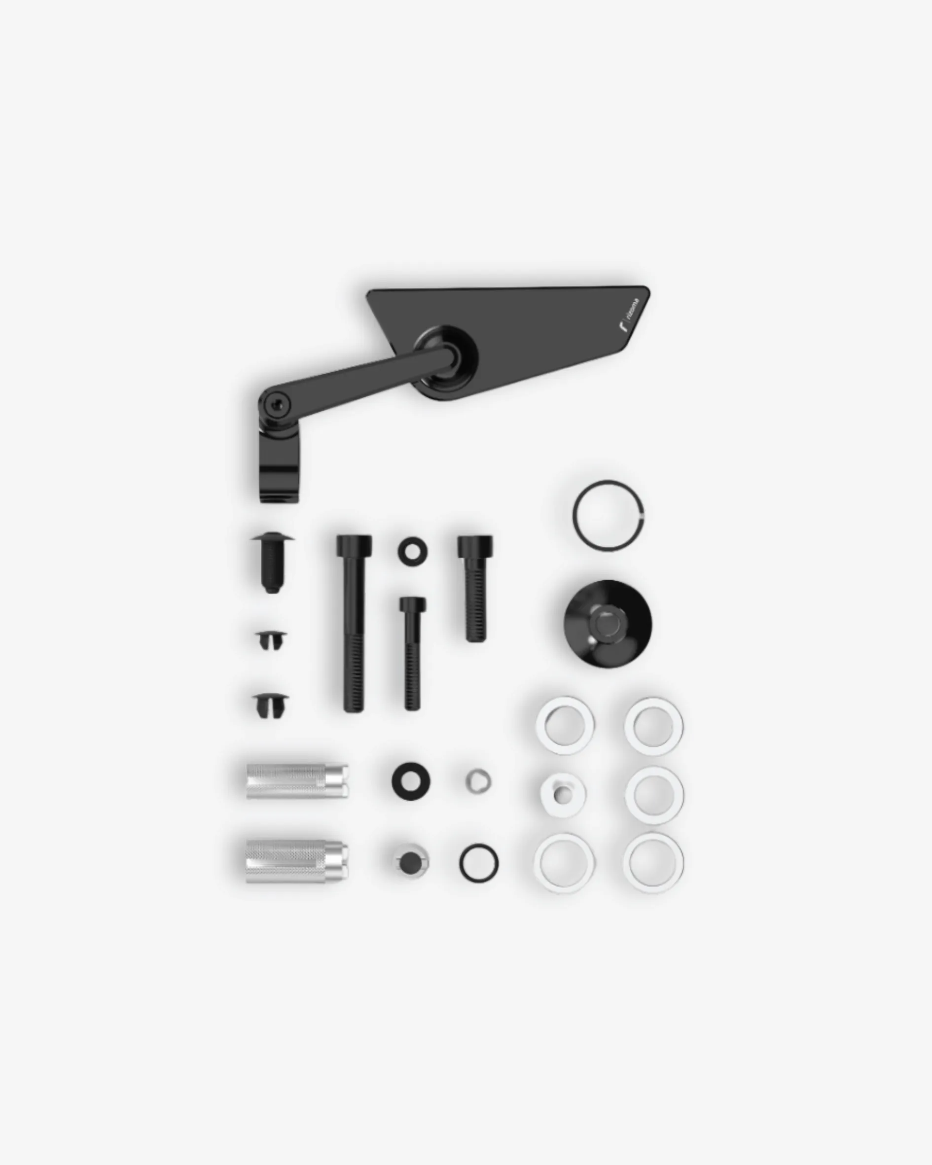 Rizoma Cut-Edge Compact Bar End Mirror Kit