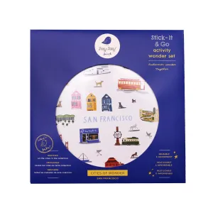 San Francisco Waterproof Stickers Activity Set Reusable Map Guide