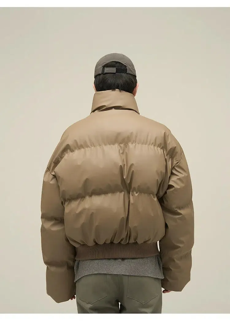 Short Stand Collar Puffer Jacket